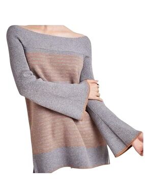 Anthropologie Elise Off Shoulder Tunic Sweater Size XS